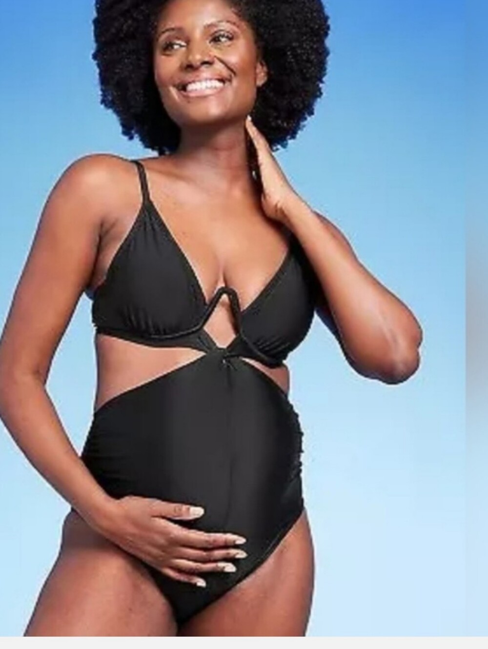 Isabel by Ingrid & Isabel Womens  Black Swimsuit One Piece.